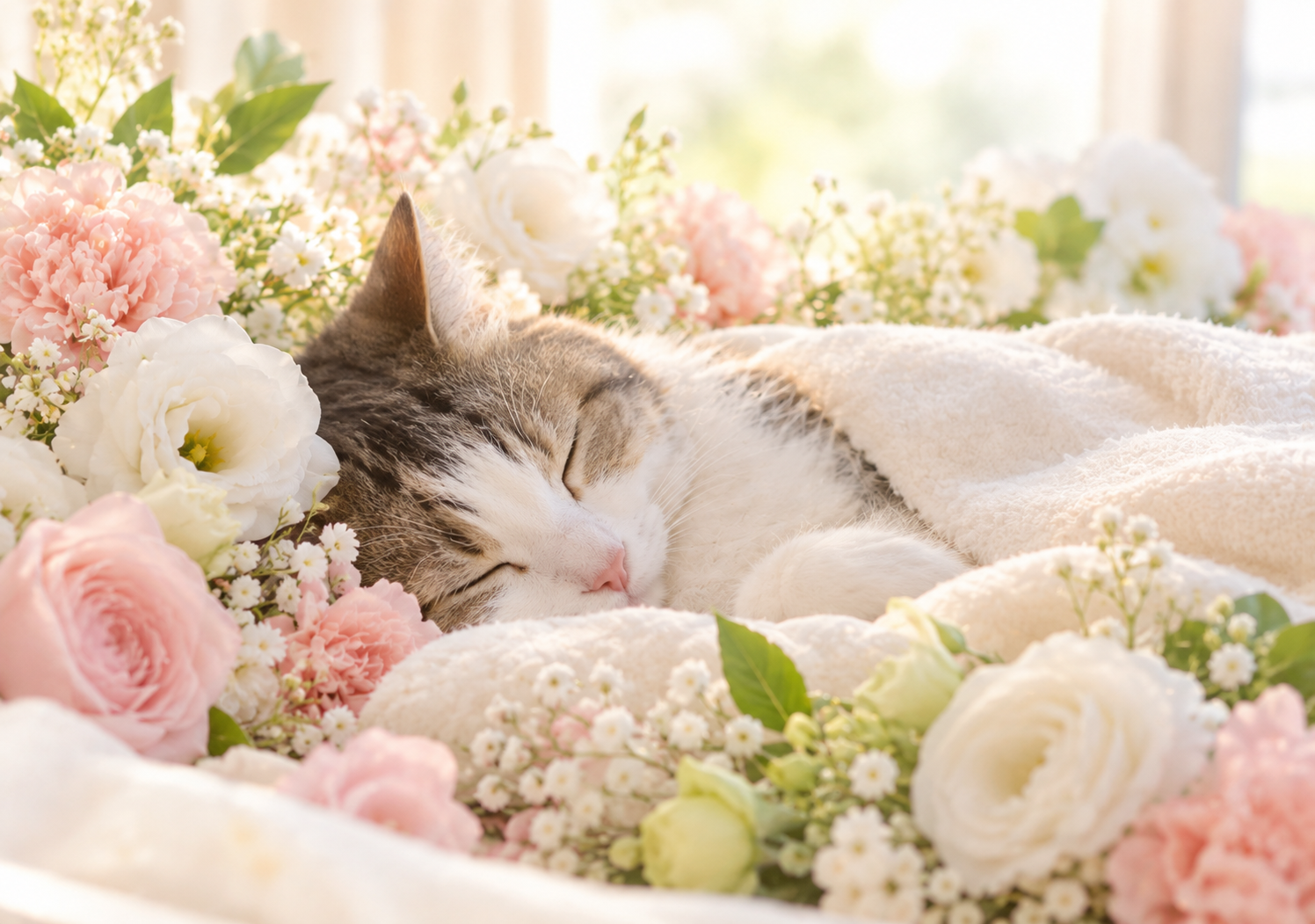 ペットの火葬に添える花
