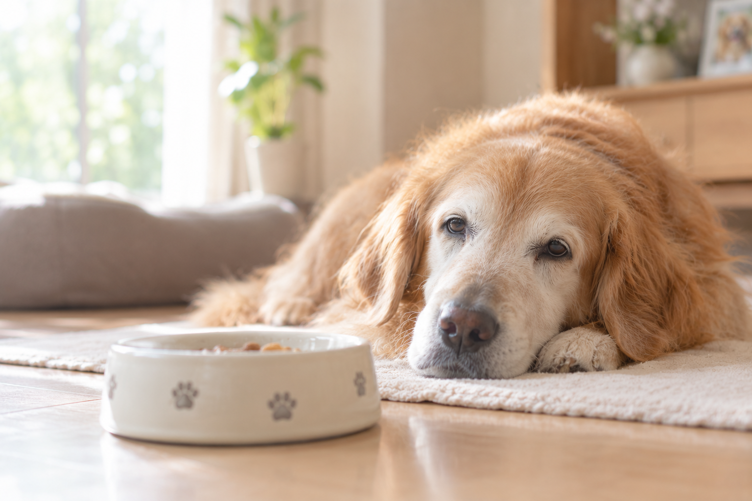 食欲が落ちた老犬